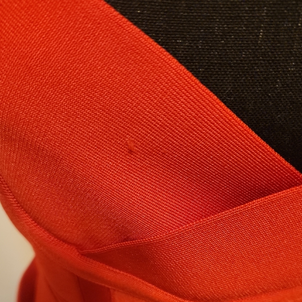 Source Unknown Striking Red Midi Dress - image 2